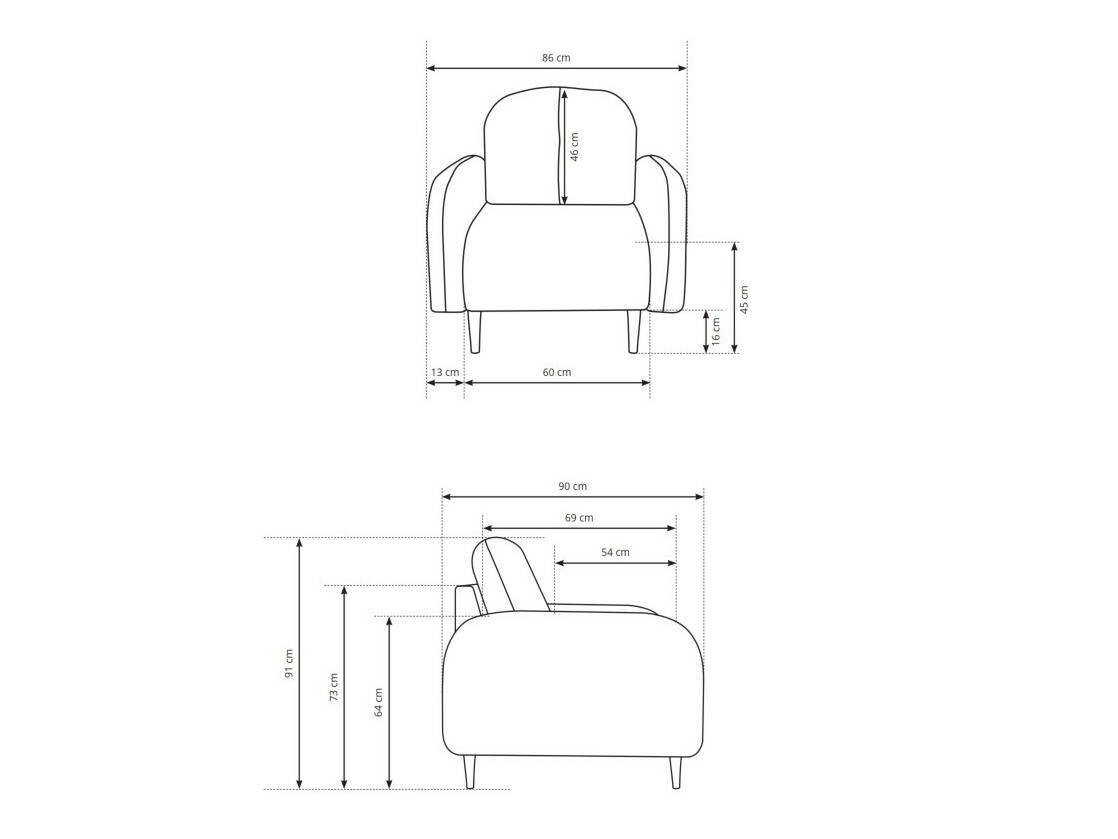 Fotelja Kingston 155 (Elma 14)