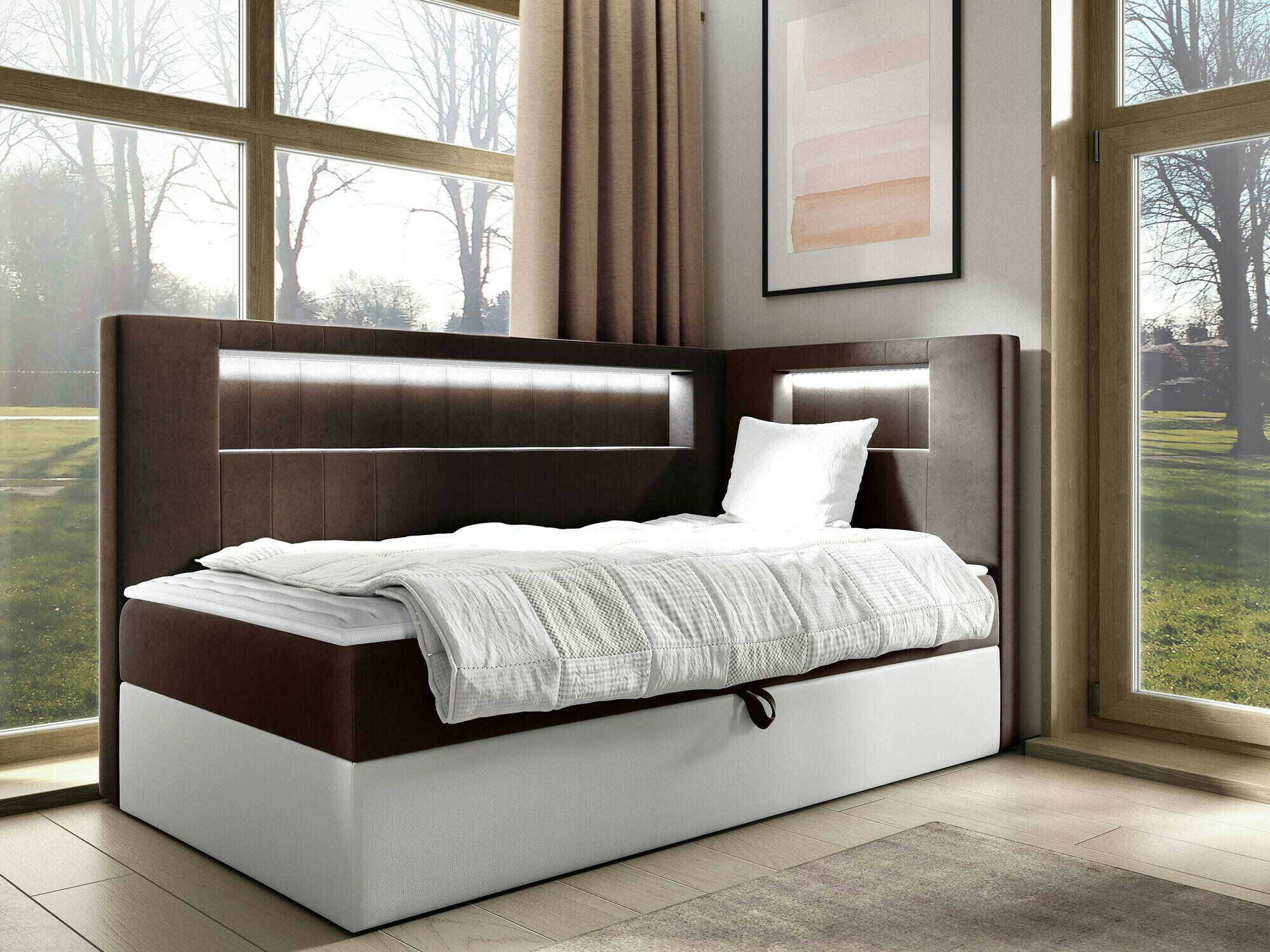 Boxspring krevet Lucus VIII (Soft 017 + Fresh 4)