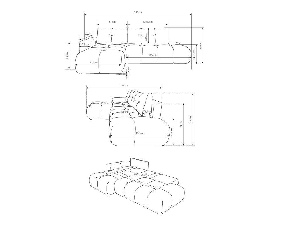 Kutna garnitura Kingston 156 (Curio 60)