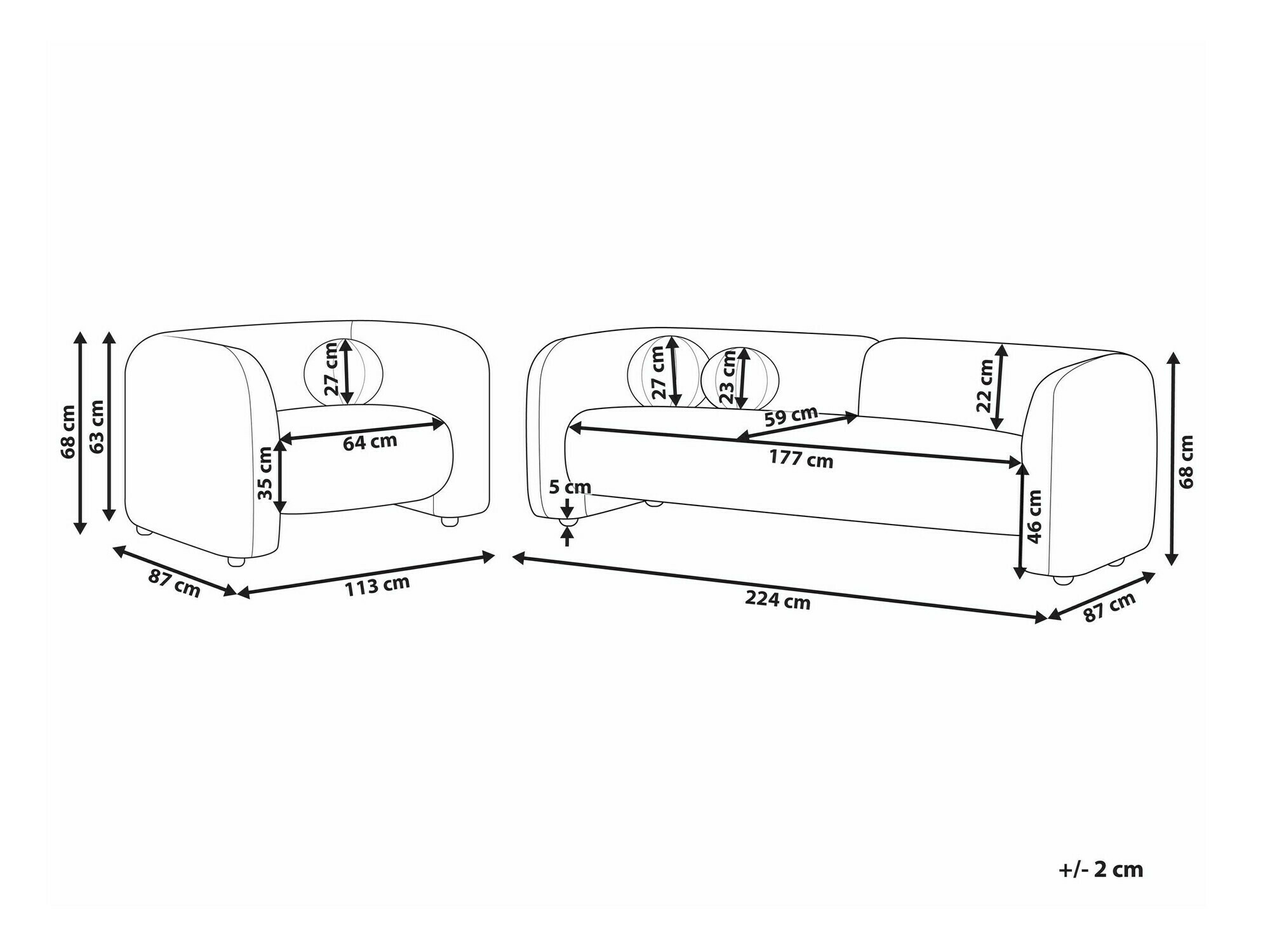 Tapecirani namještaj Veselme 109