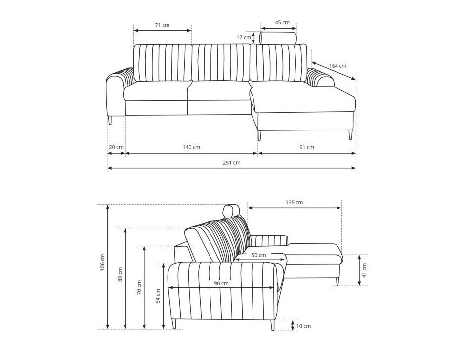 Kutna garnitura Kingston 163 (Loft 2)