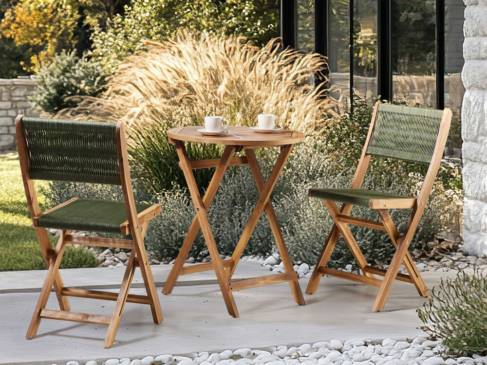 Balkonska garnitura Bensevu 102 (Bagrem + Zelena)