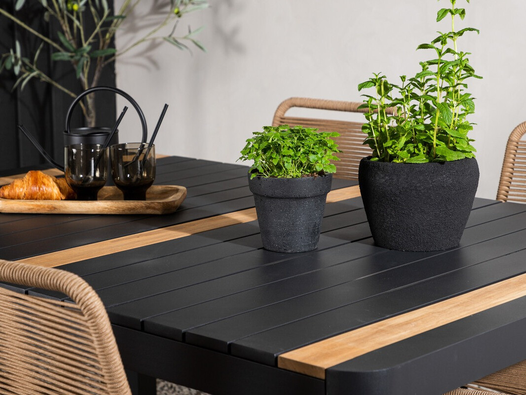 Set stola i stolica Dallas 4671 (Crna)