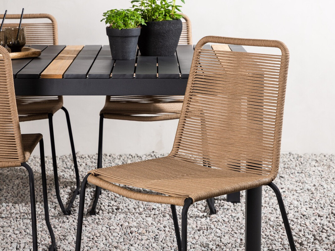 Set stola i stolica Dallas 4671 (Crna)