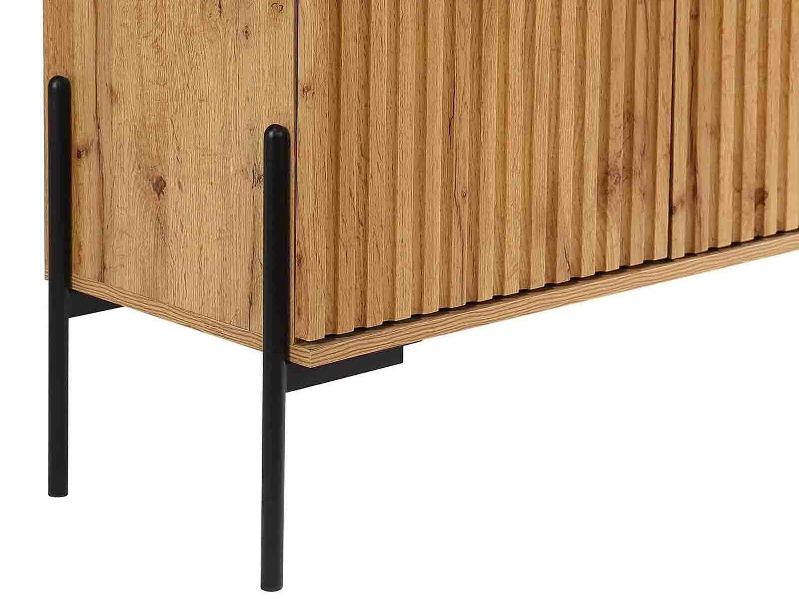 TV stol Denton 1188 (Crna + Hrast Wotan)