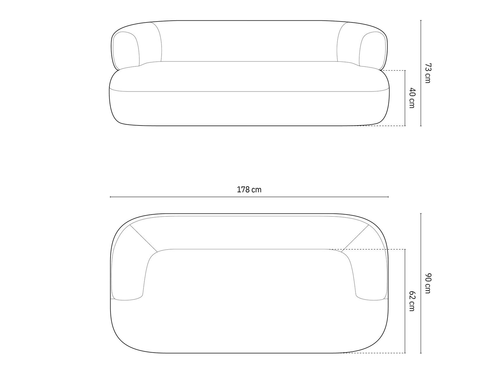 Kauč Beckley 143 (Ascot Mouse)