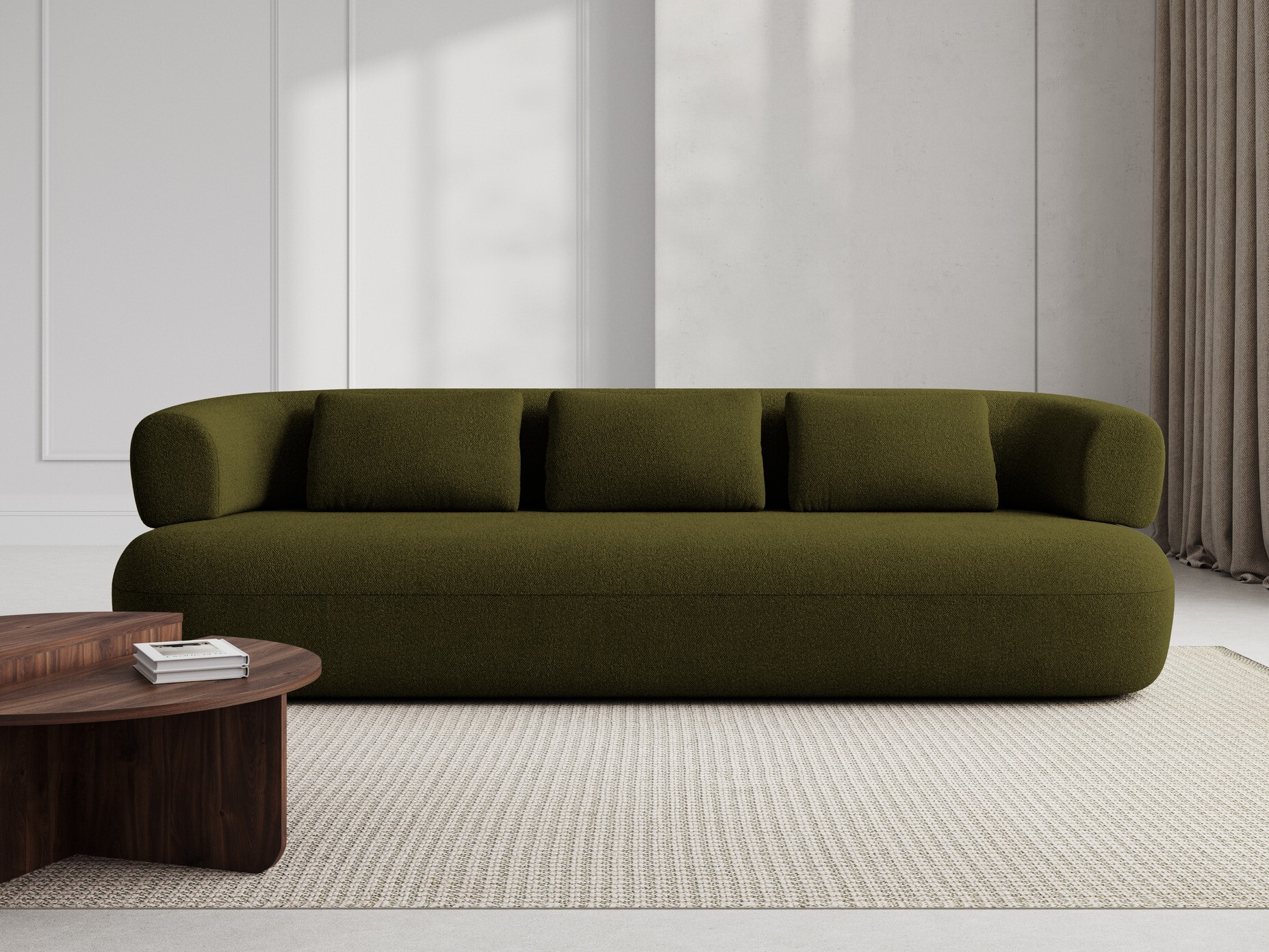Sofa Beckley 144 (Ascot Olive Green)