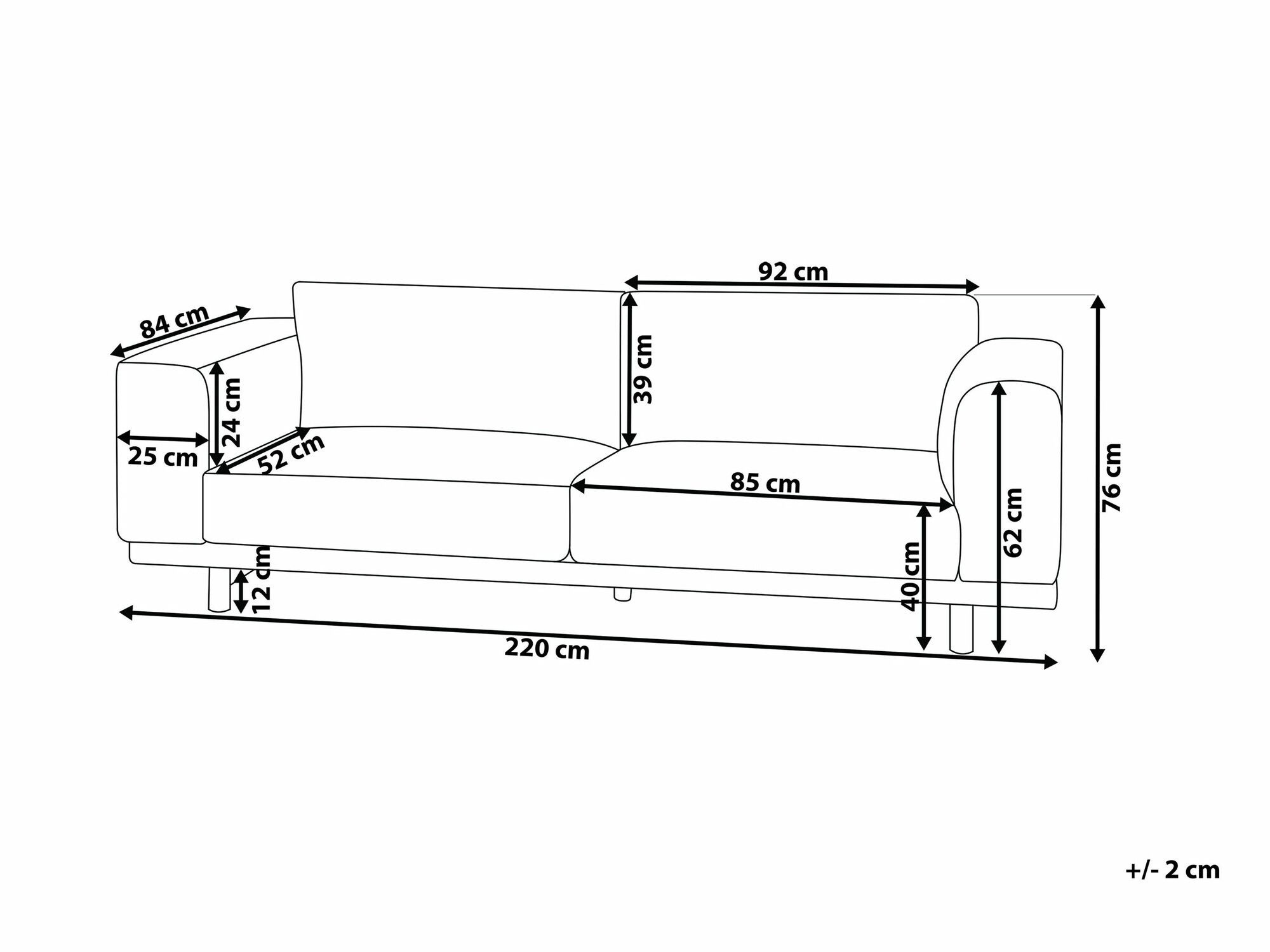 Kauč Berwyn 697 (Crvena)