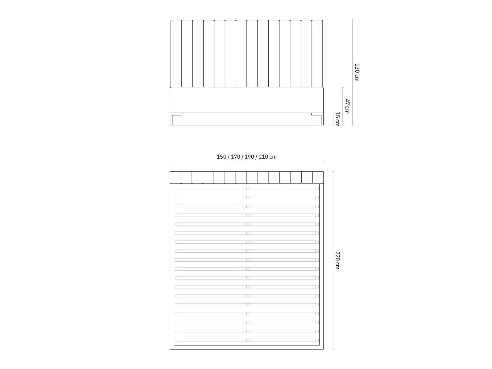 Krevet Beckley 146 (Bluvel 52)