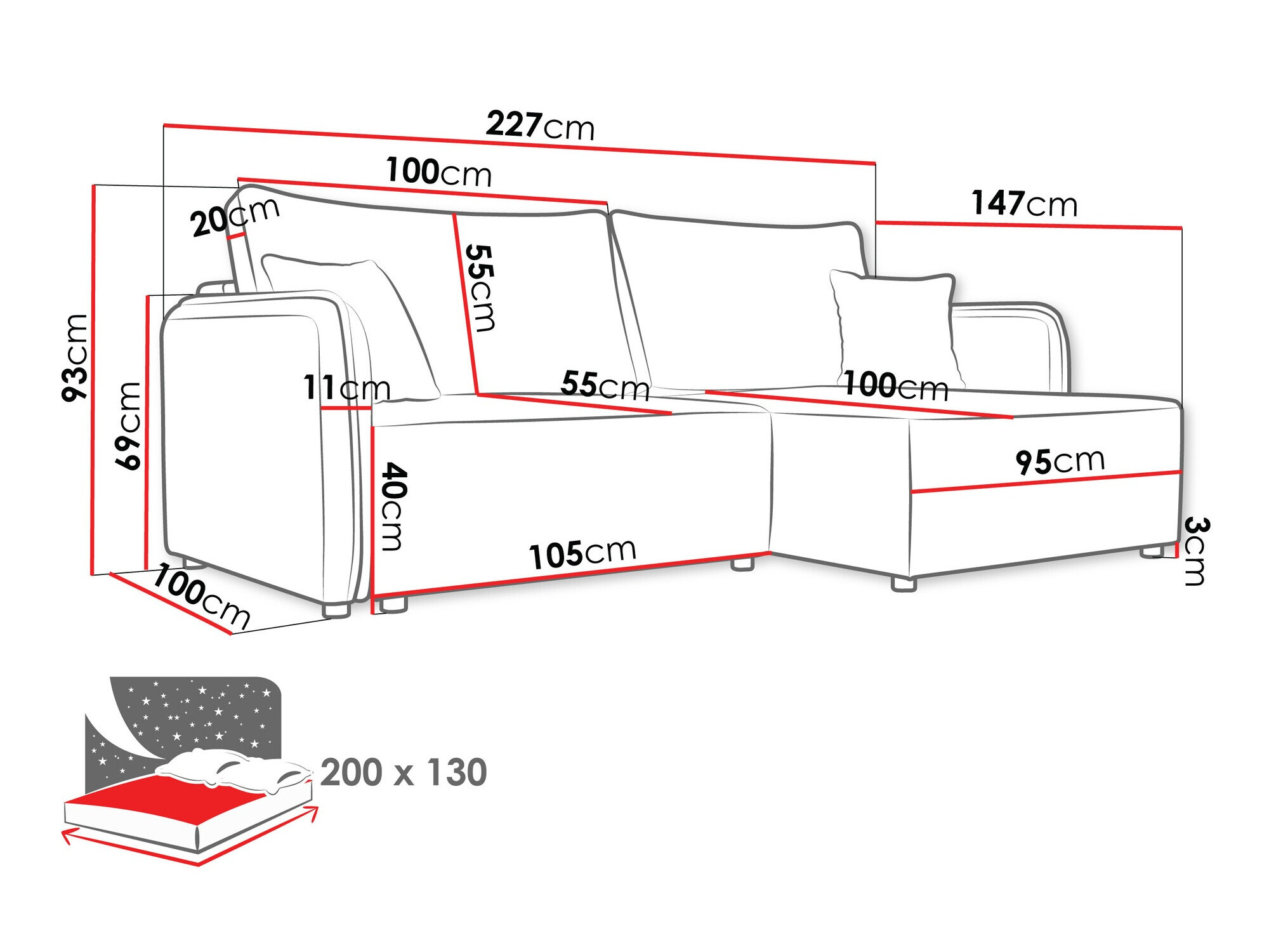 Kutna garnitura TrendyNest 111 (Velo 633)