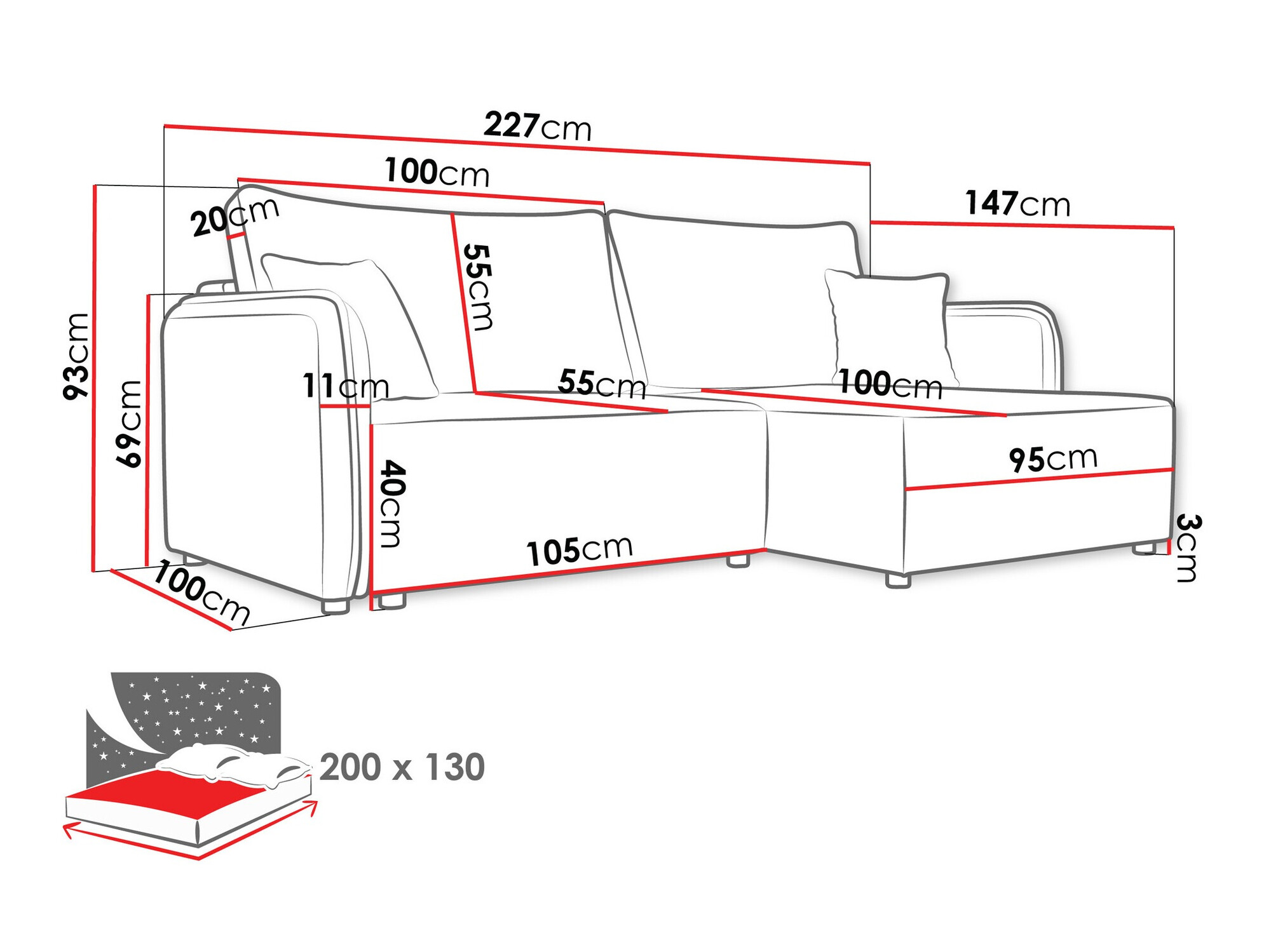 Kutna garnitura TrendyNest Turtura (Velo 621)