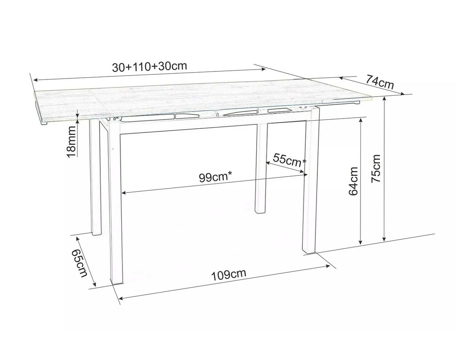 Stol Detroit 667 (Artisan hrast)