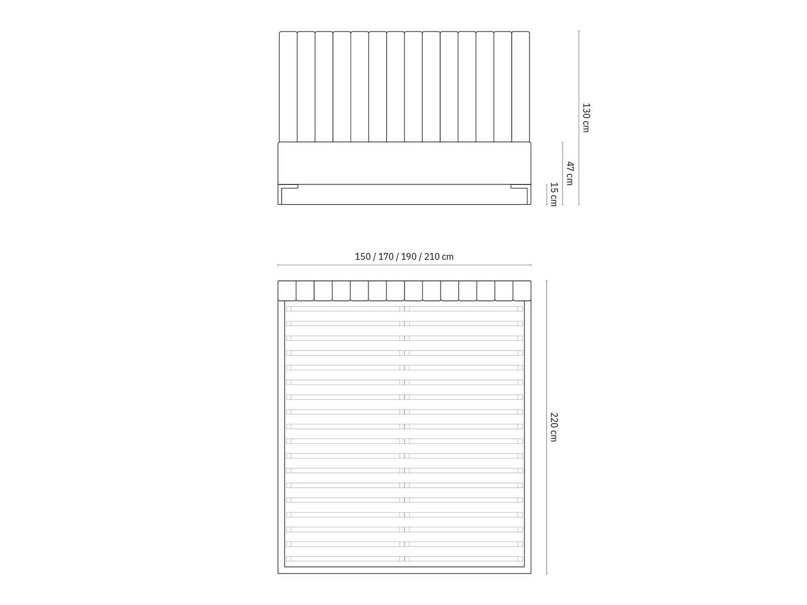 Krevet Beckley 146 (Bluvel 22)