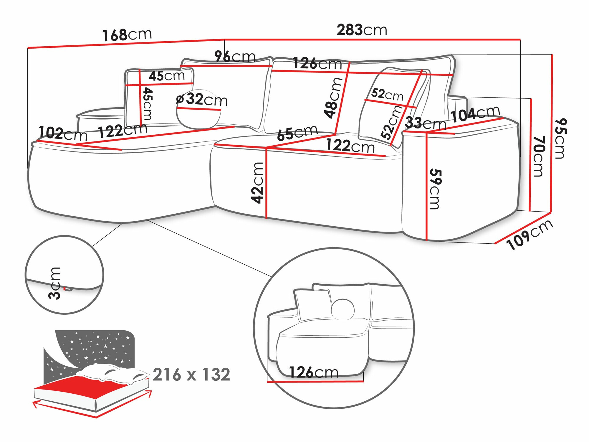 Kutna garnitura TrendyNest 112 (Curio 11)