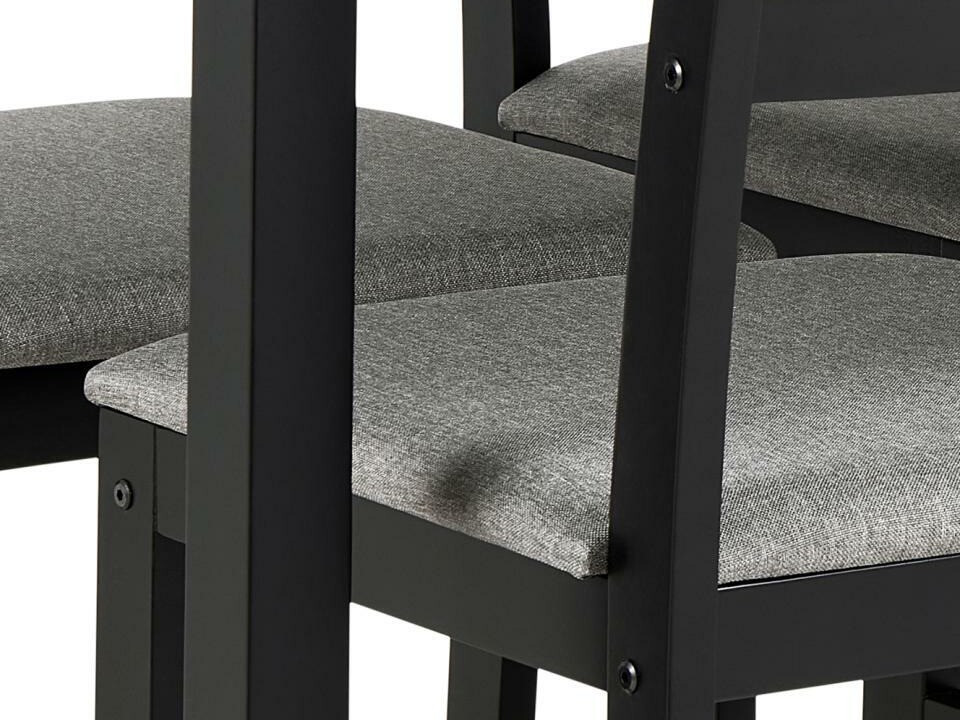 Blagovaonski set Norsica 857 (Crna + Svijetlo siva)