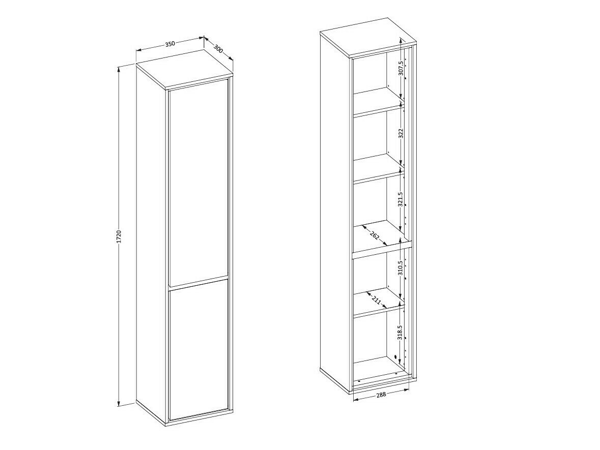 Samostojeći kupaonski ormarić Tecavu 101 (Congo)