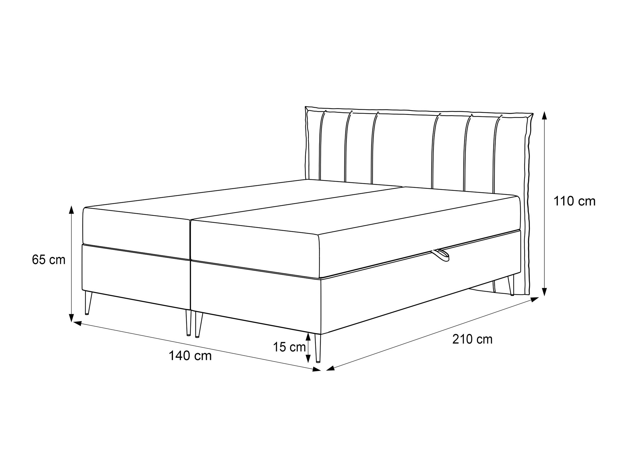 Boxspring krevet Martinez 105 (Magic Velvet 2219)