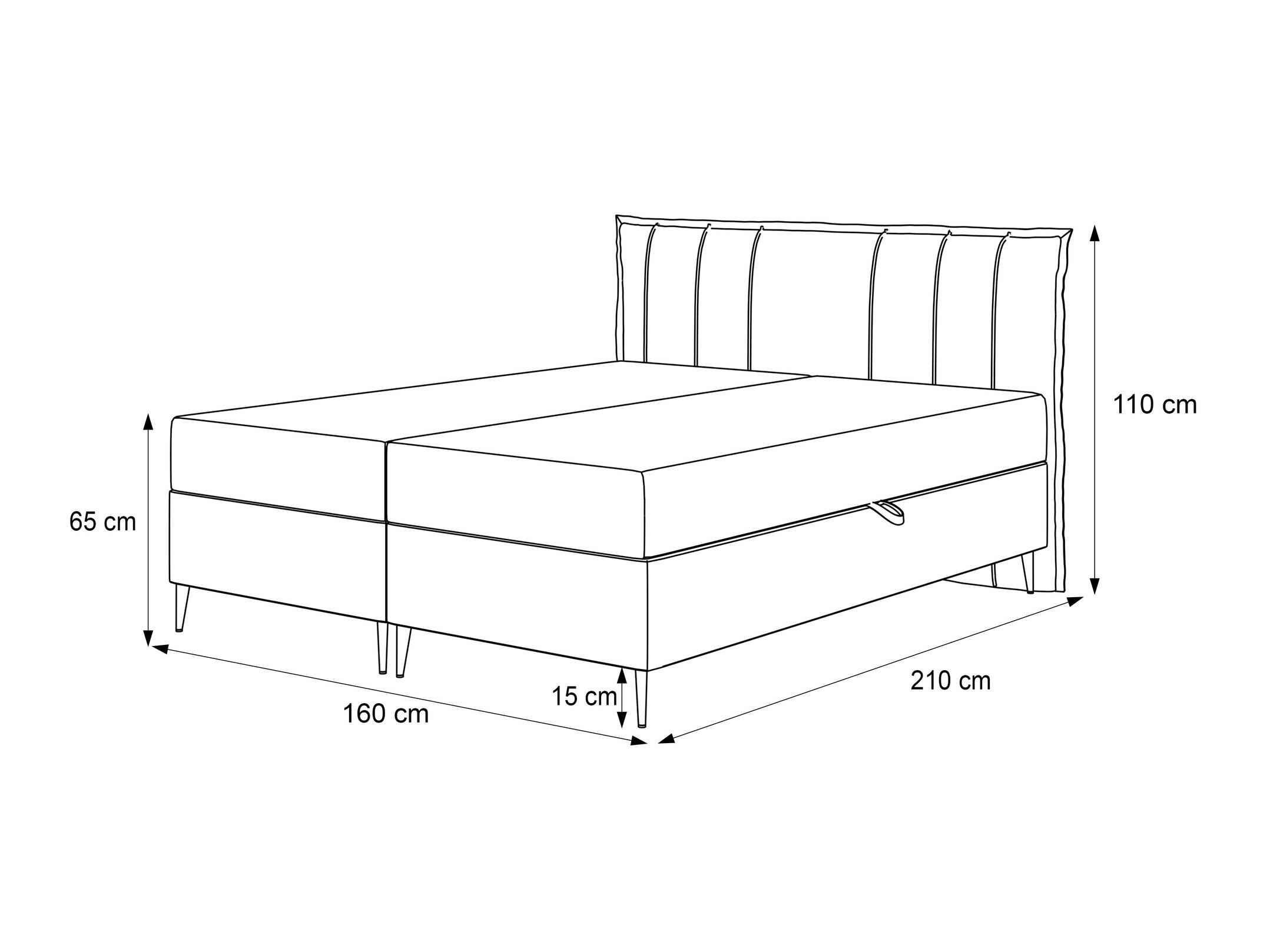 Boxspring krevet Martinez 105 (Magic Velvet 2219)