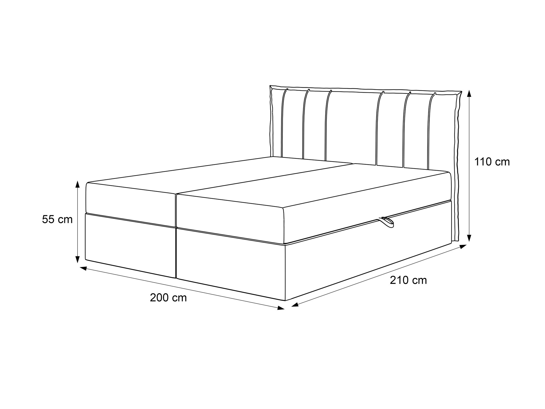 Boxspring krevet Martinez 107 (Magic Velvet 2216)