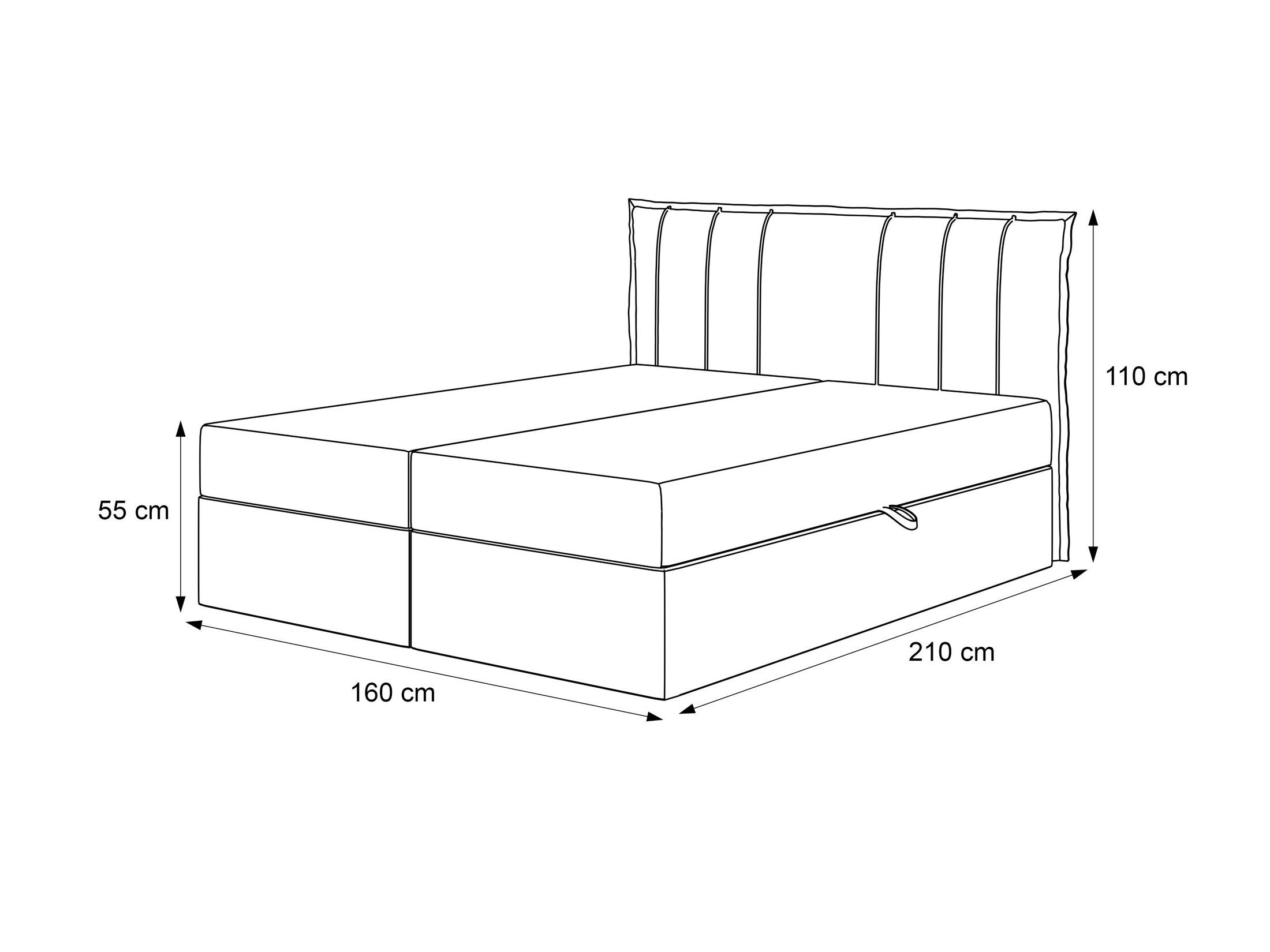 Boxspring krevet Martinez 107 (Magic Velvet 2256)