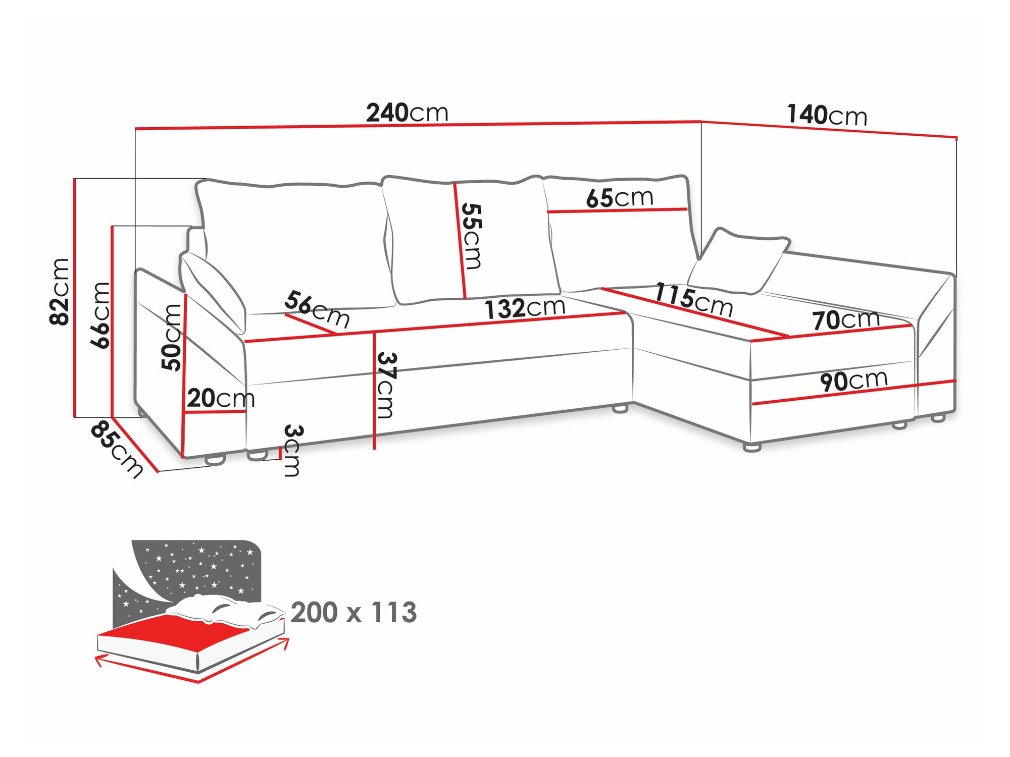 Kutna garnitura Memphis 130 (Kronos 07)