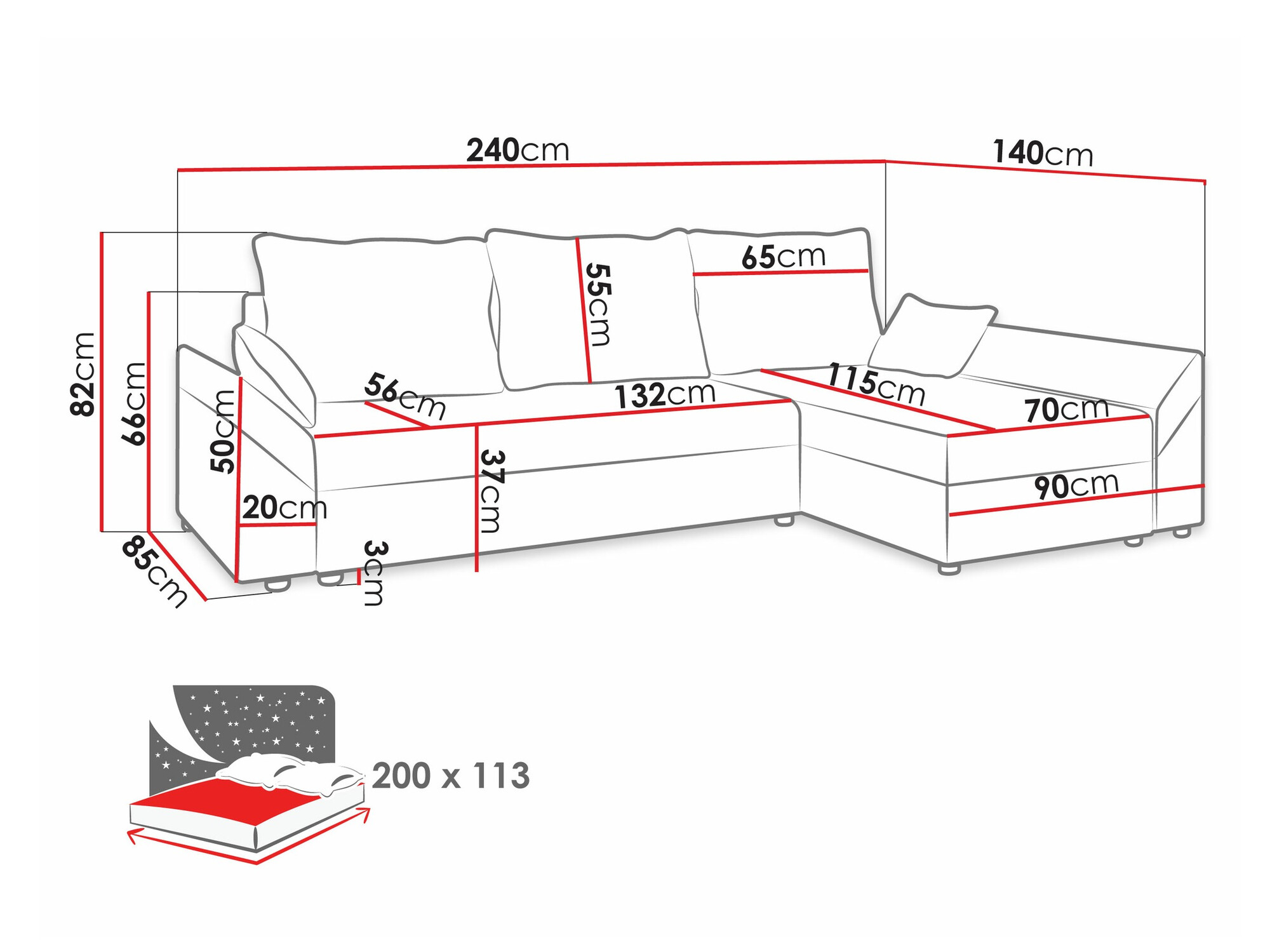 Kutna garnitura Memphis 130 (Paros 06)