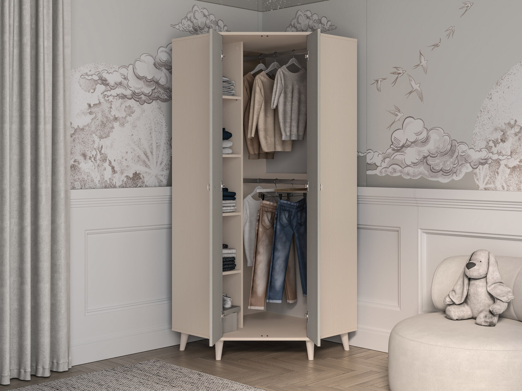 Kutni ormar Tortoli 100 (Siva)