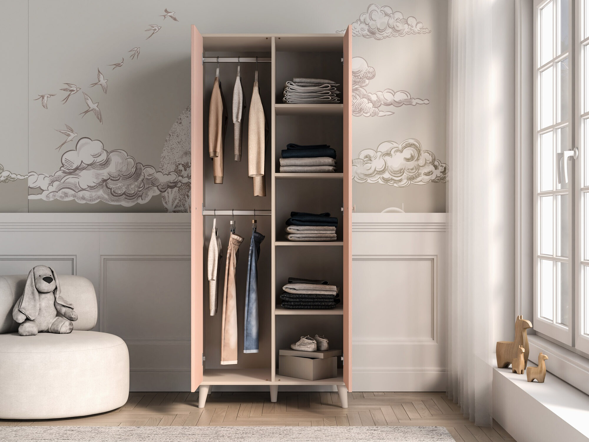 Ormar Tortoli 101 (Ružičasta)