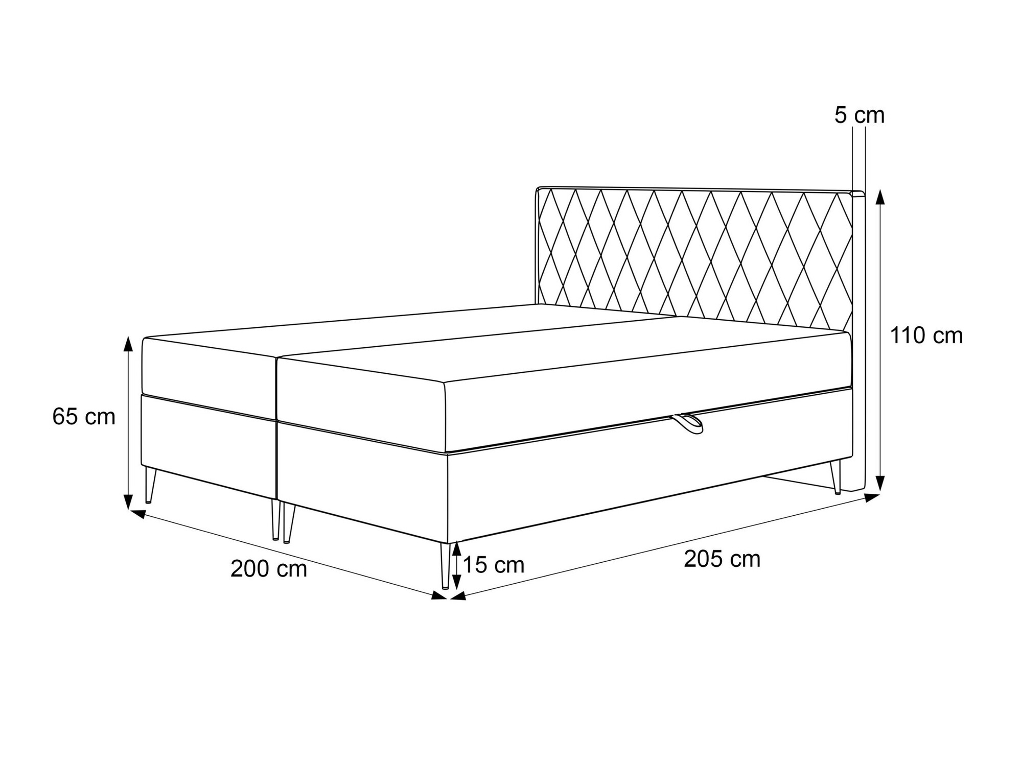 Boxspring krevet Martinez 110 (Magic Velvet 2225)