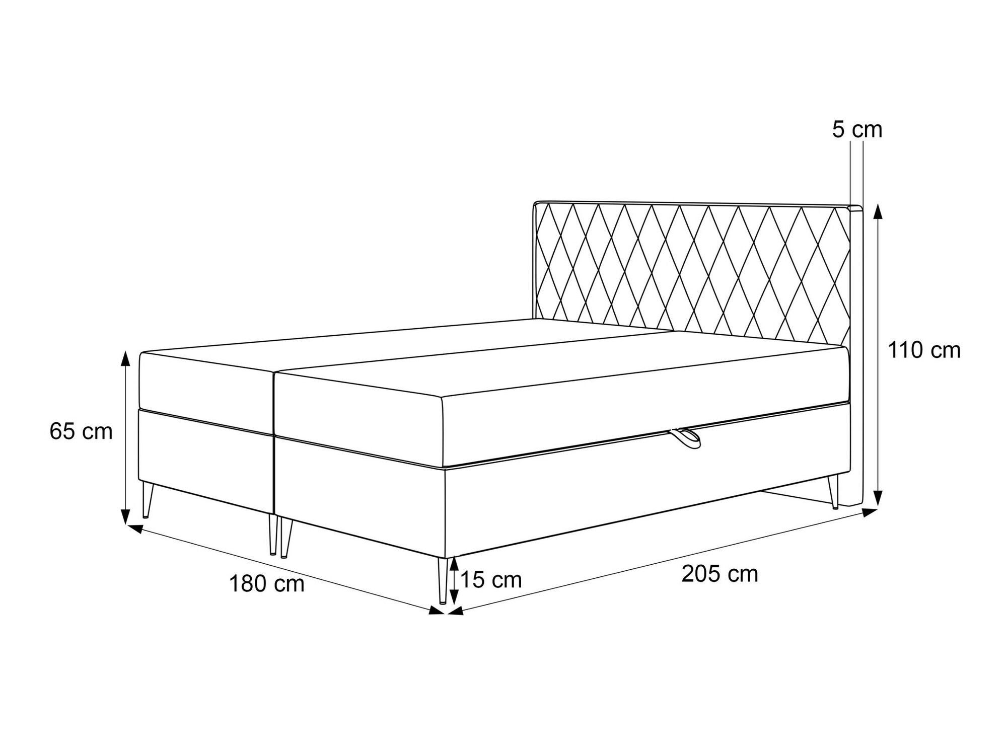 Boxspring krevet Martinez 110 (Magic Velvet 2229)
