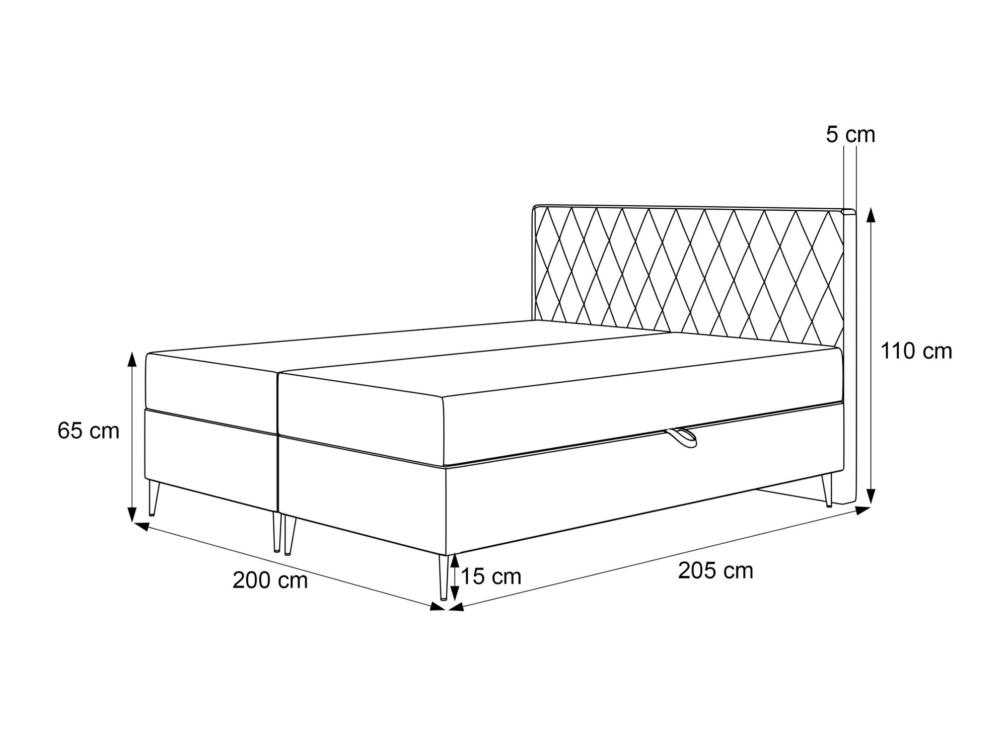 Boxspring krevet Martinez 110 (Magic Velvet 2240)
