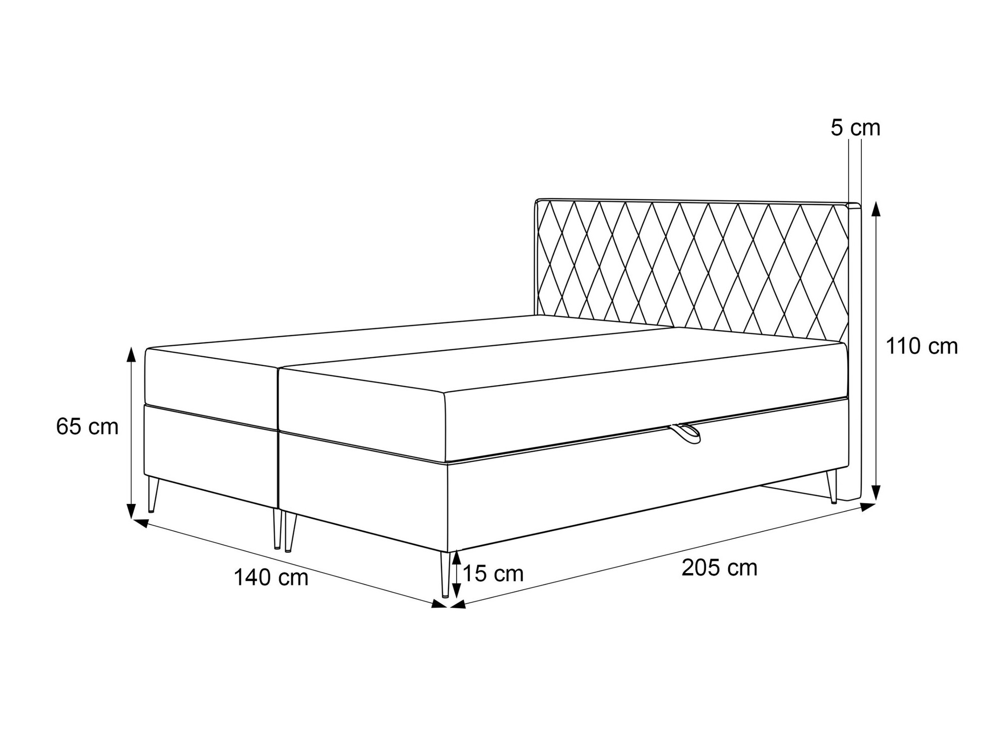Boxspring krevet Martinez 110 (Magic Velvet 2256)