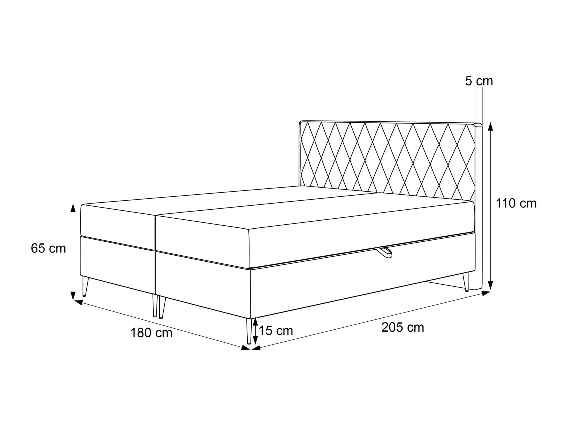 Boxspring krevet Martinez 110 (Magic Velvet 2256)