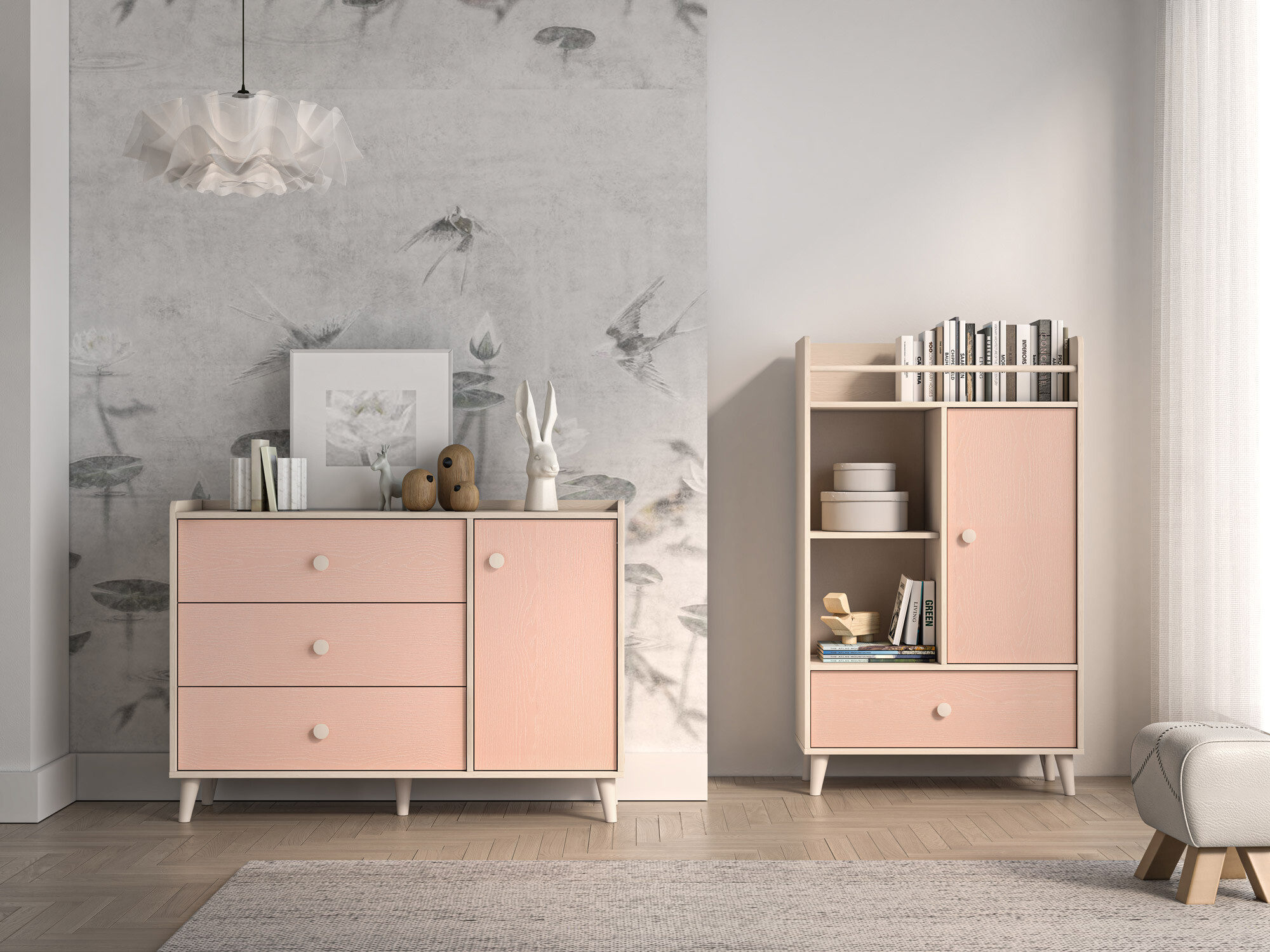 Komoda Tortoli 104 (Ružičasta)