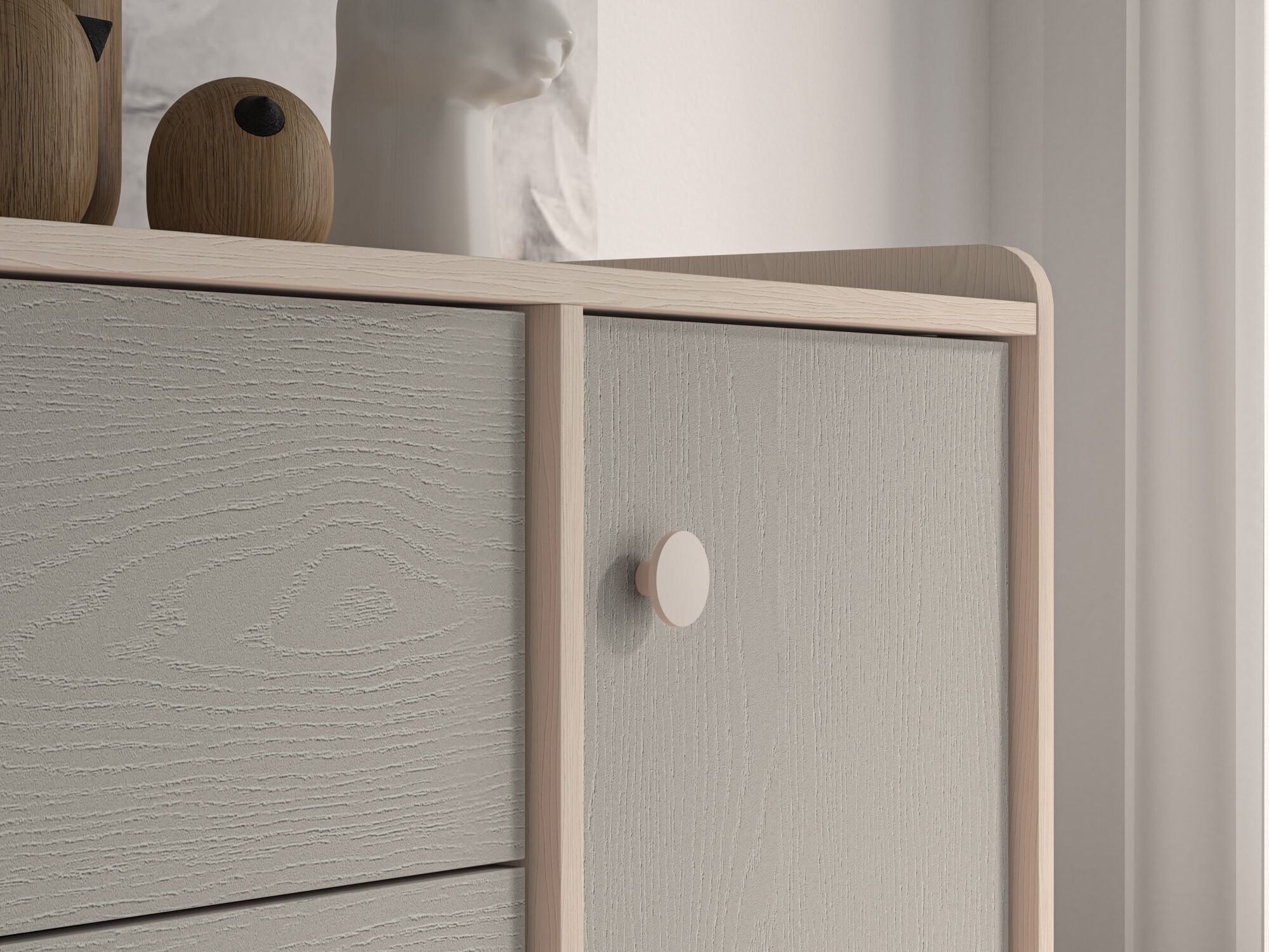 Komoda Tortoli 104 (Siva)