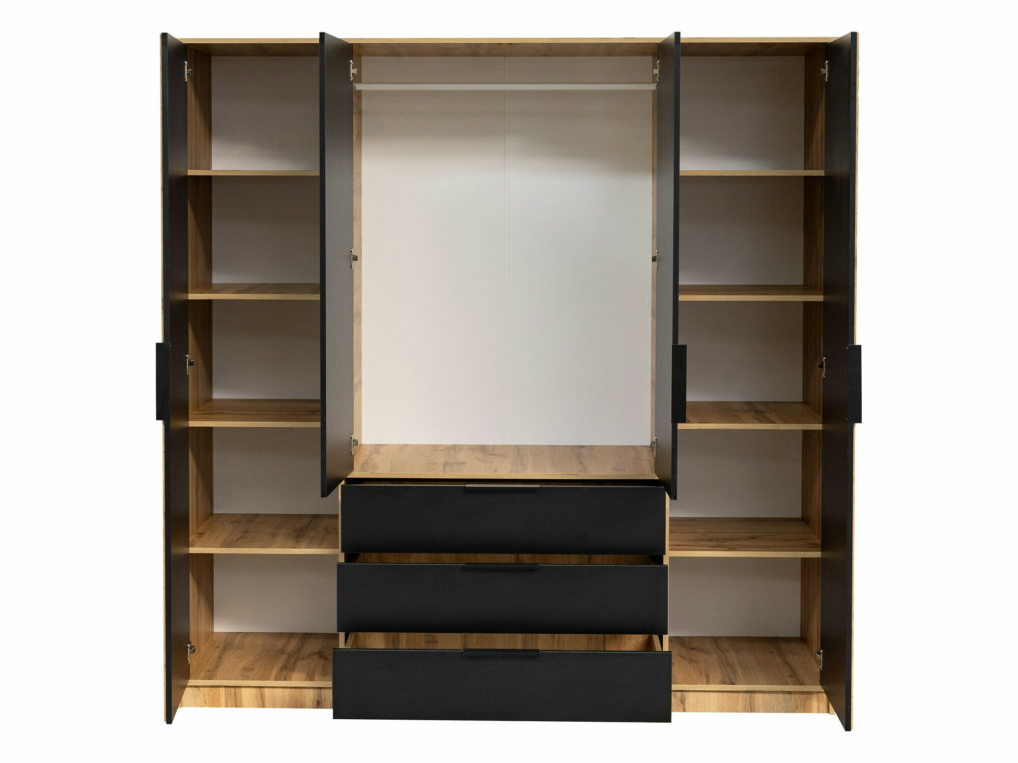 Ormar Collis II (Hrast Wotan + Crna)