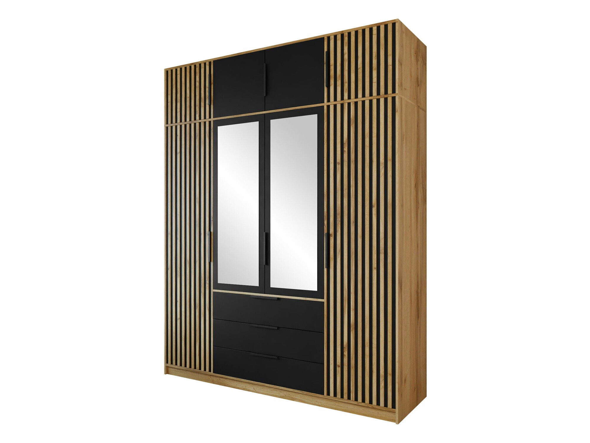 Ormar Collis II (Hrast Wotan + Crna)