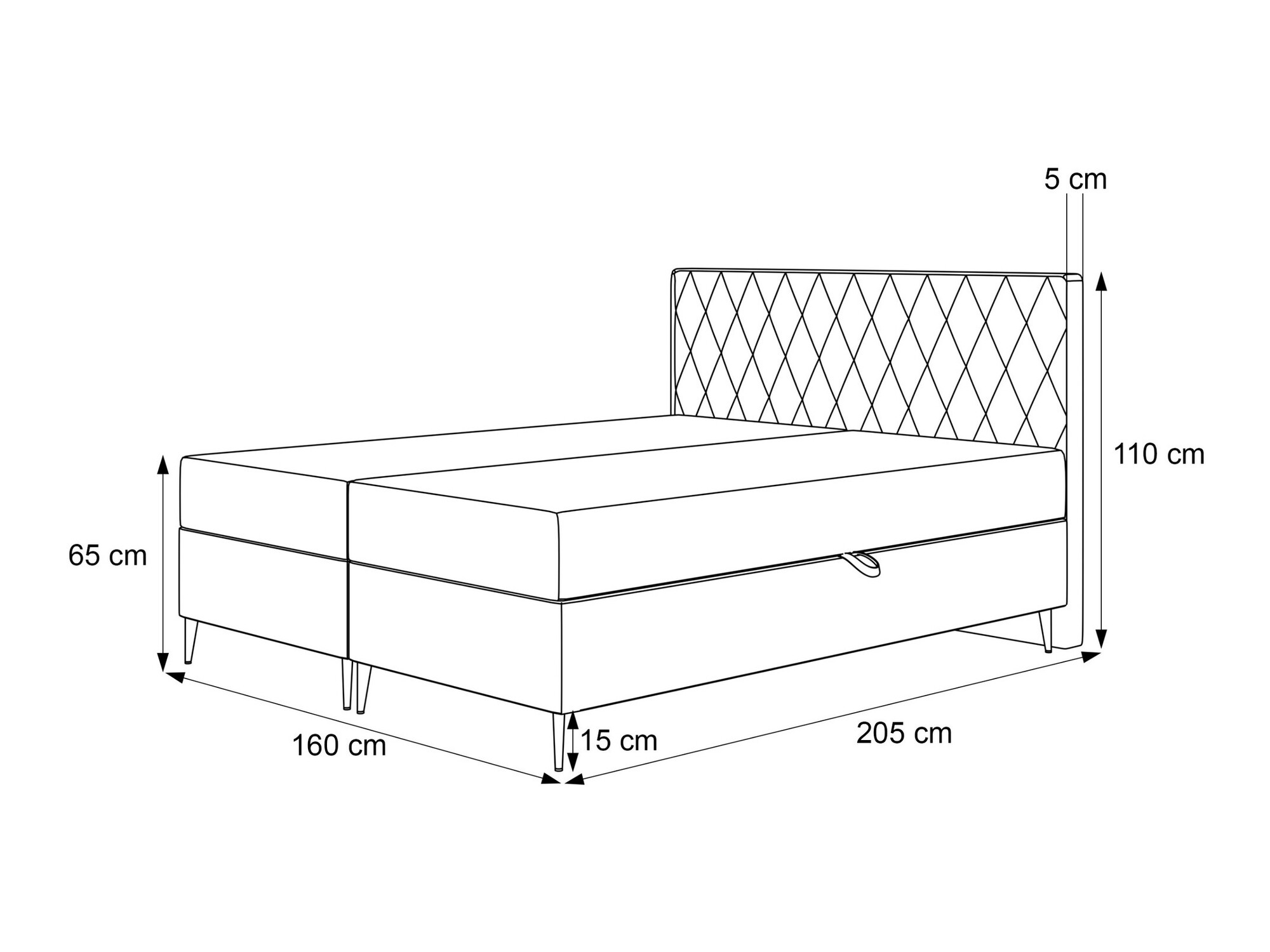 Boxspring krevet Martinez 110 (Melody 12)