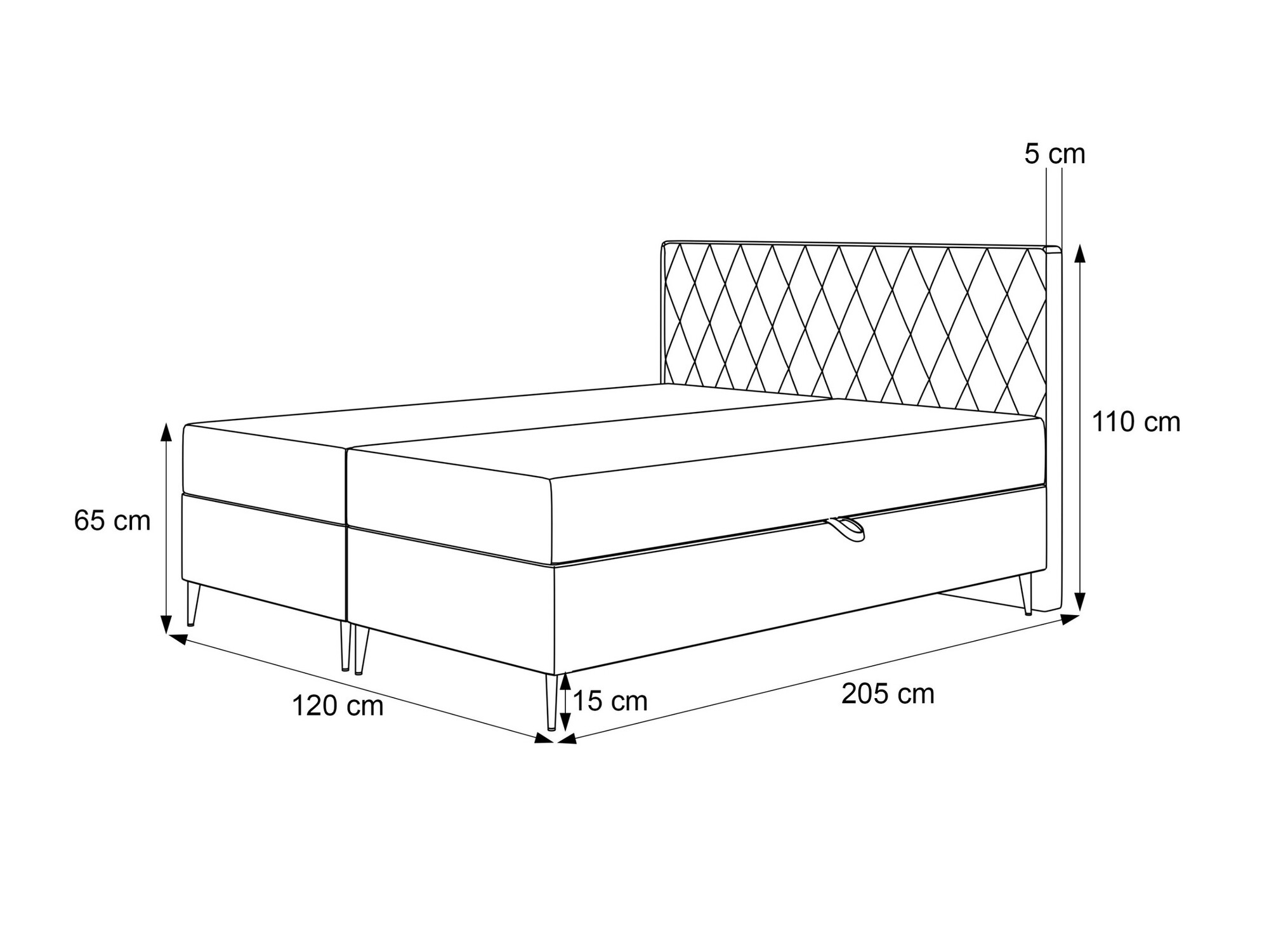 Boxspring krevet Martinez 110 (Melody 13)