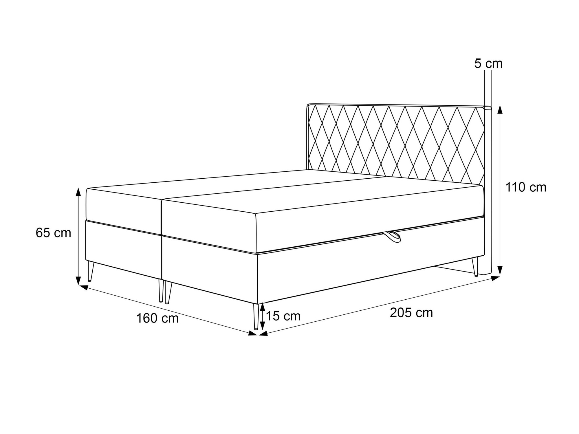 Boxspring krevet Martinez 110 (Melody 13)