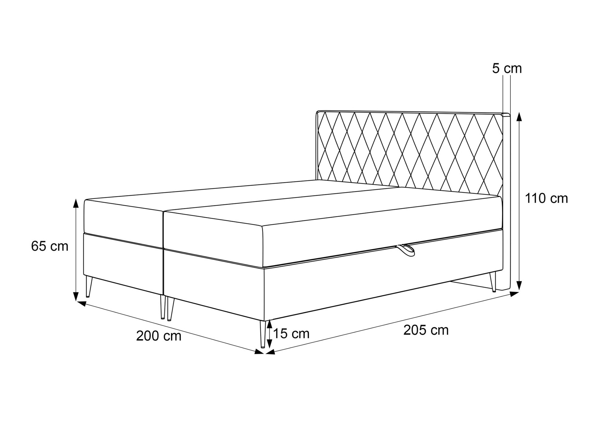 Boxspring krevet Martinez 110 (Melody 13)
