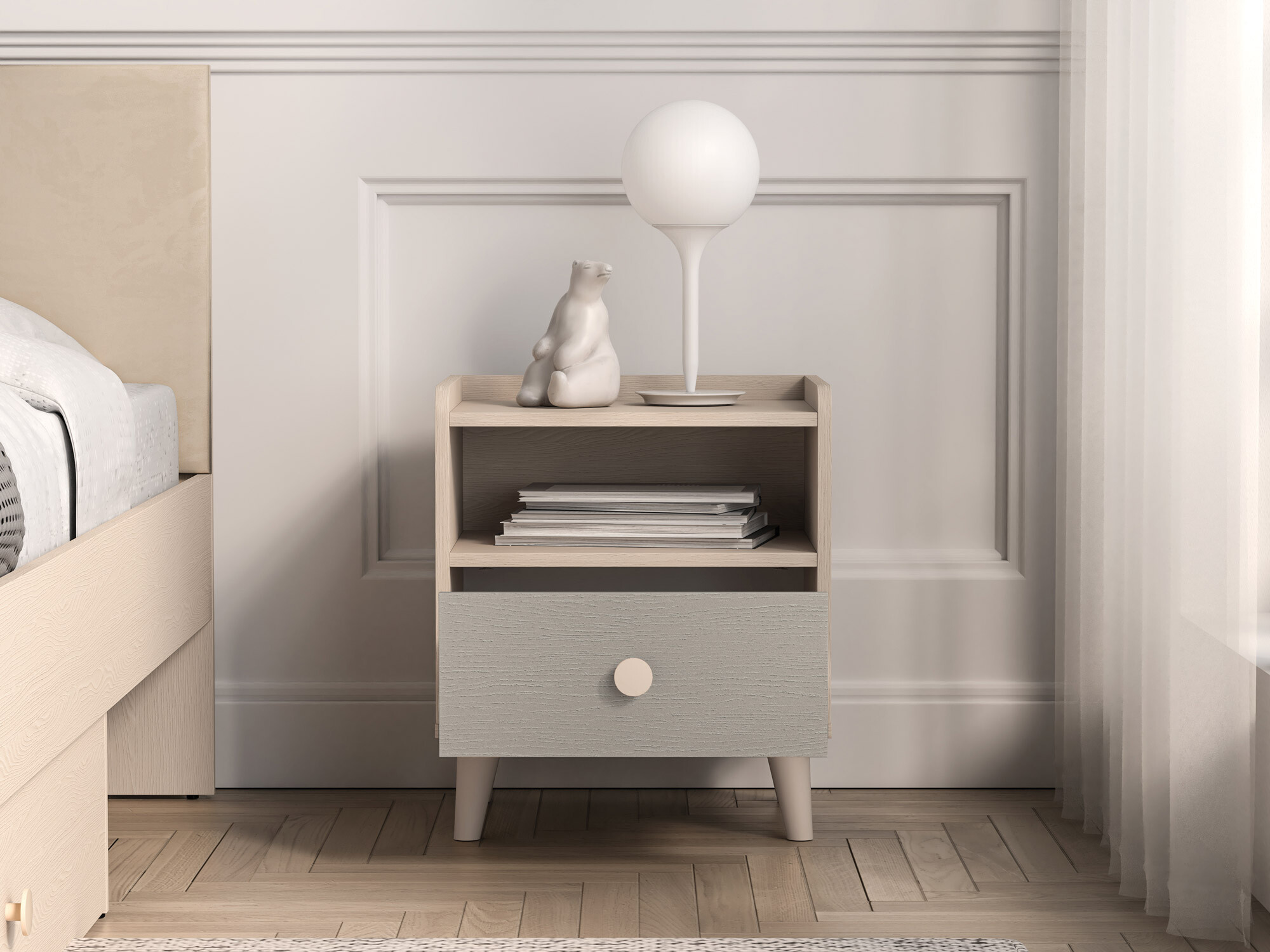 Noćni ormarić Tortoli 108 (Siva)