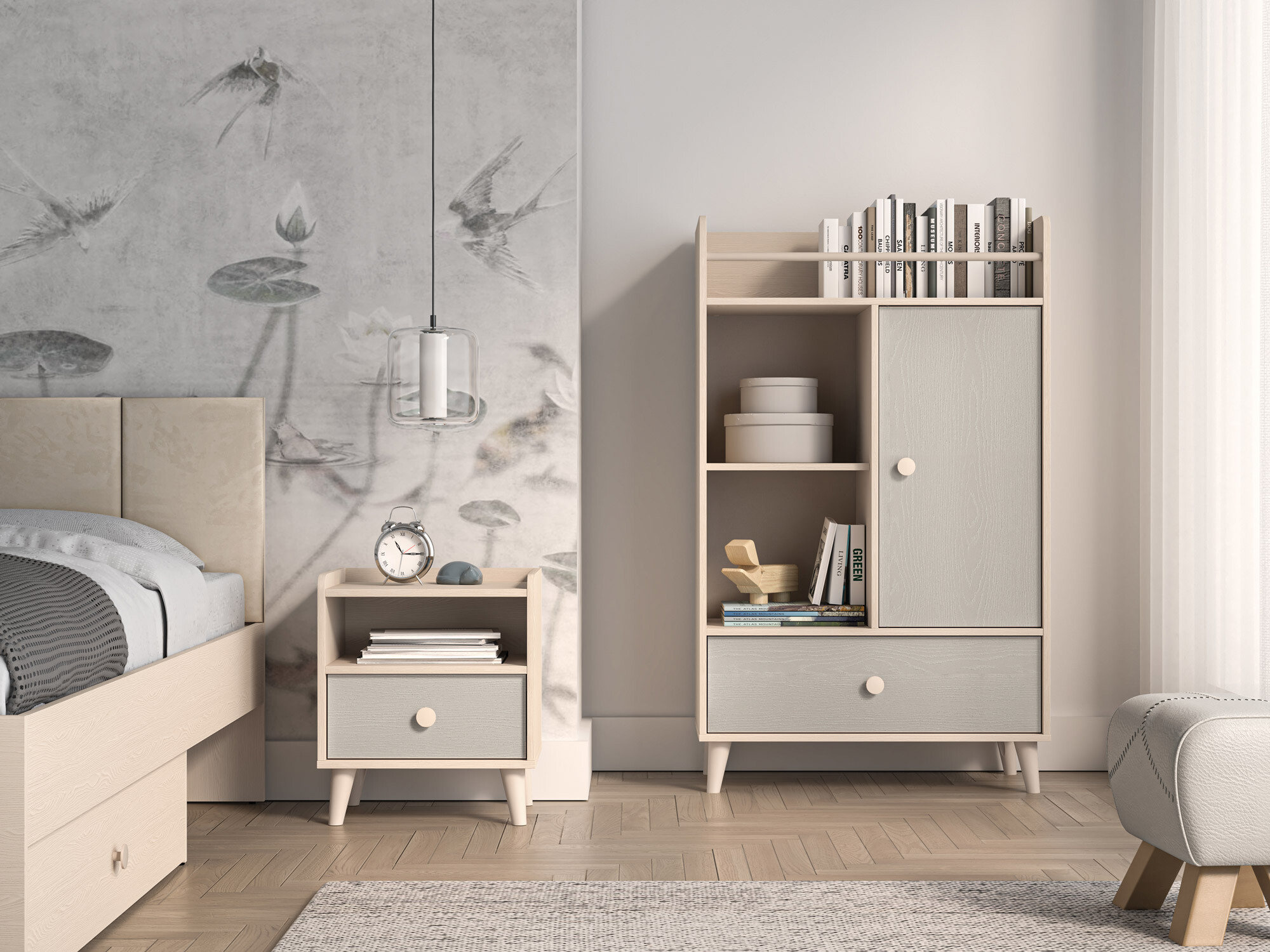 Noćni ormarić Tortoli 108 (Siva)