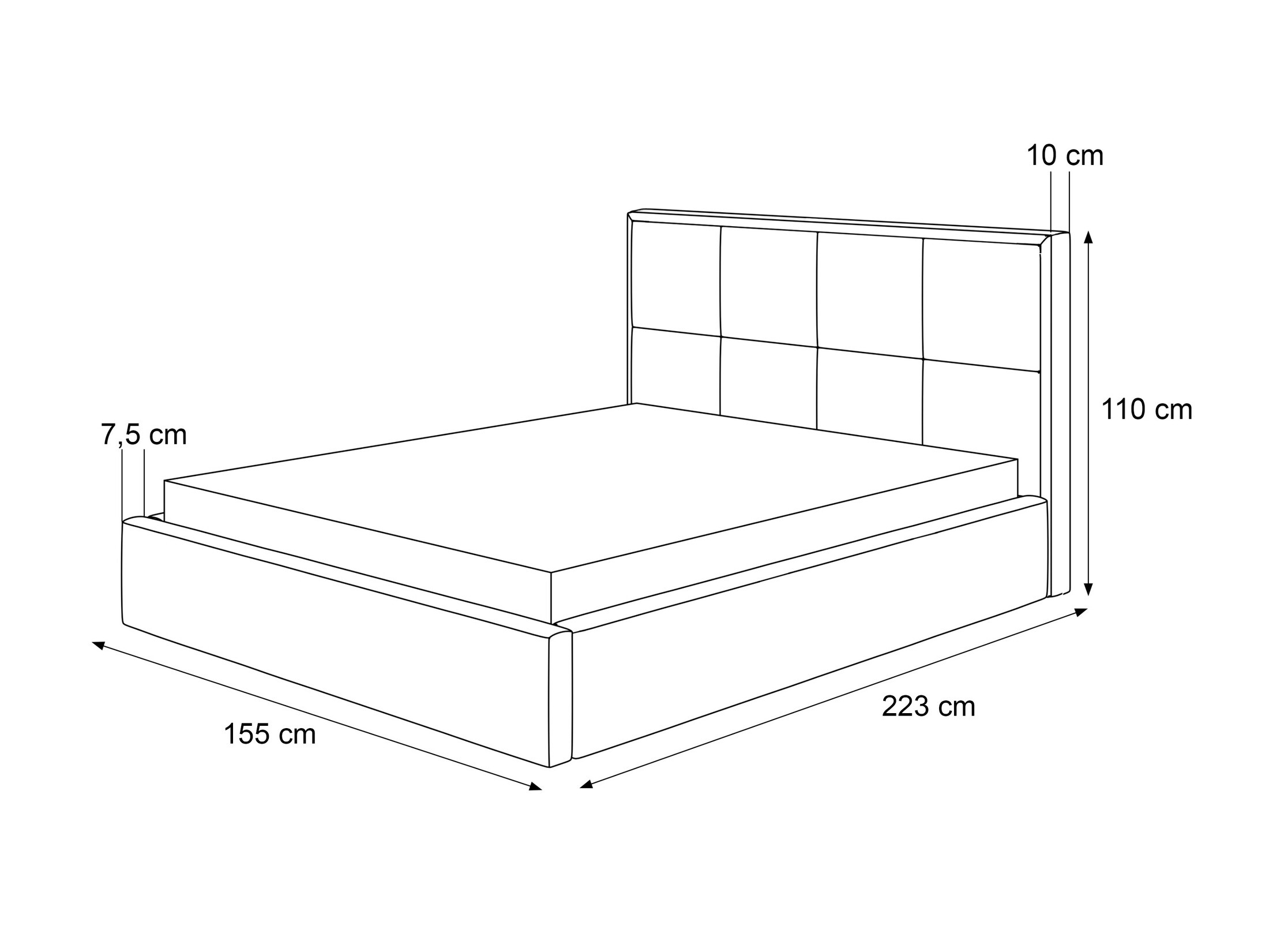 Krevet Martinez 113 (Magic Velvet 2216)