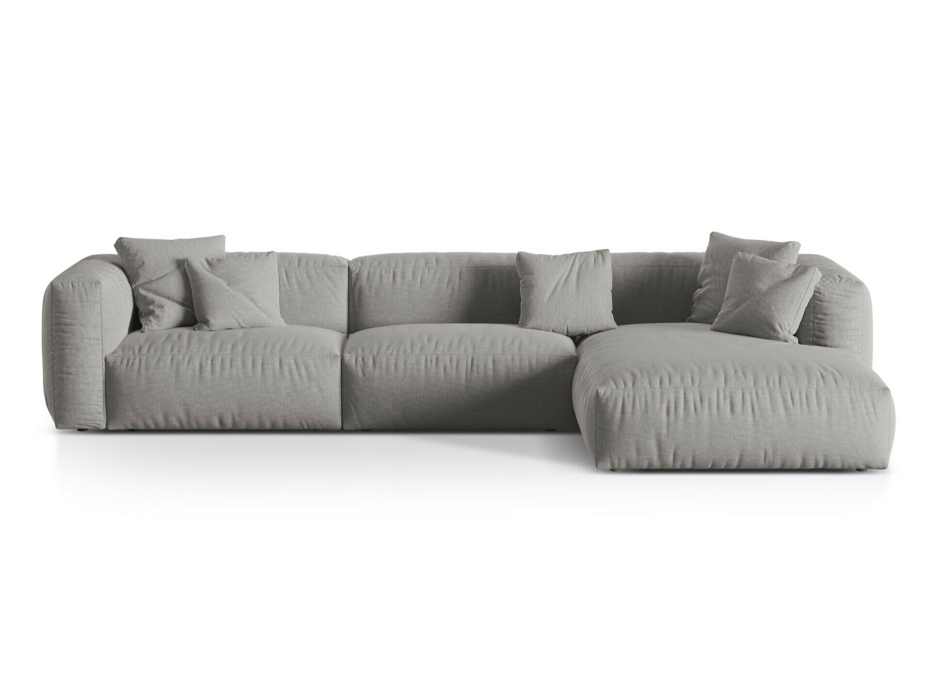 Modularna kutna garnitura Sorcoro 104 (Boston Svijetla Siva)