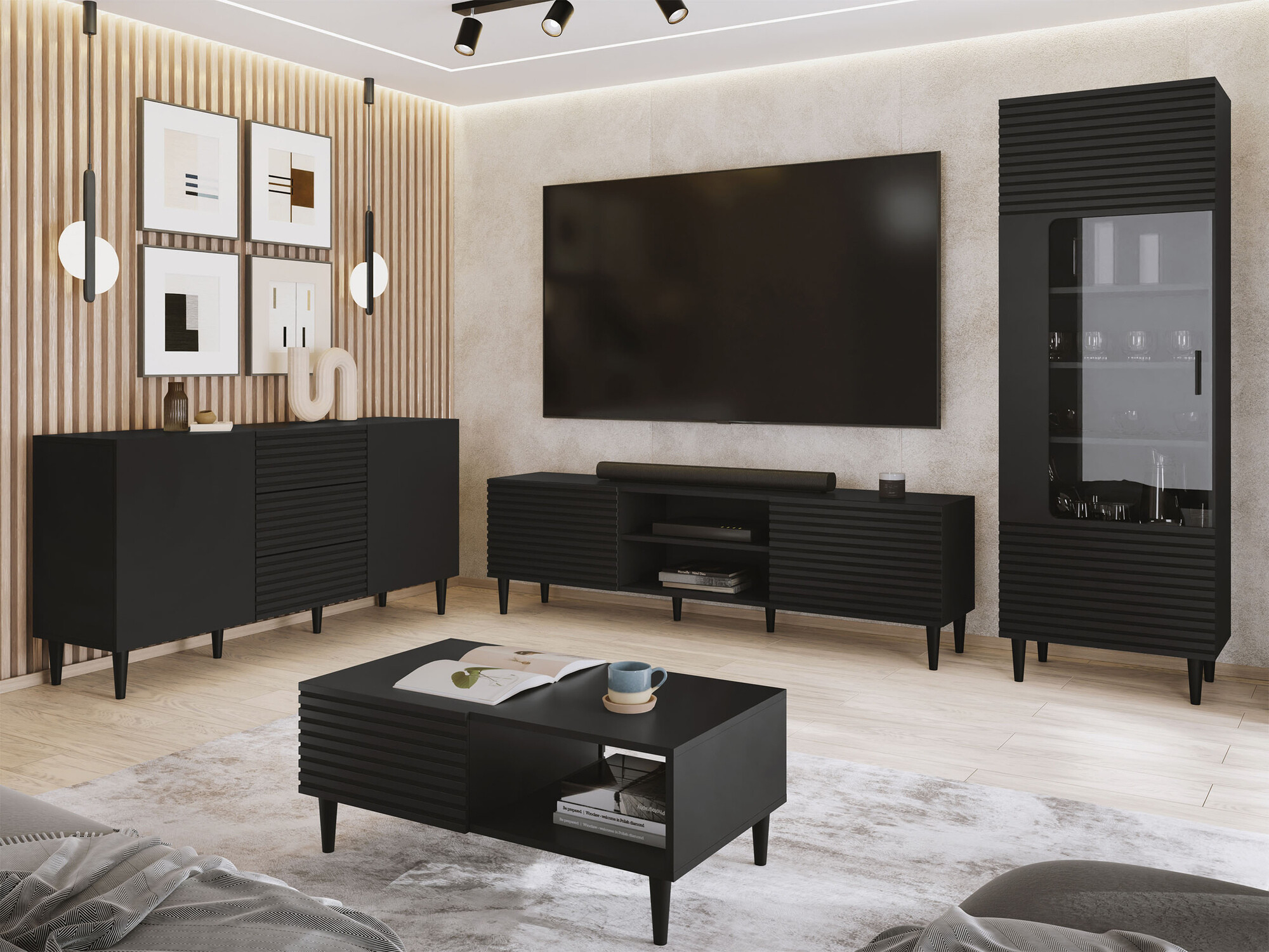 Komoda Comfivo Mavmono 101 (Crna)