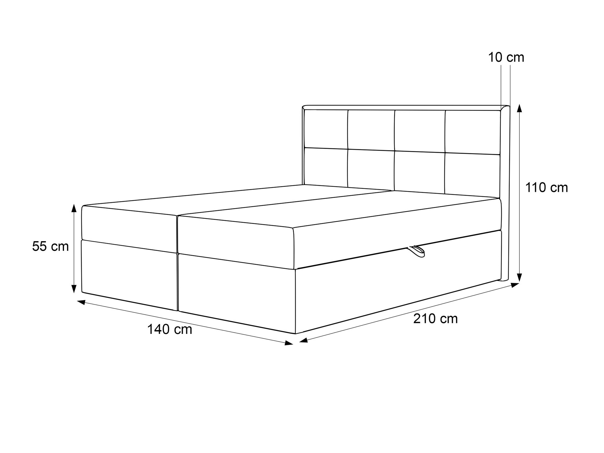 Boxspring krevet Martinez 115 (Magic Velvet 2225)