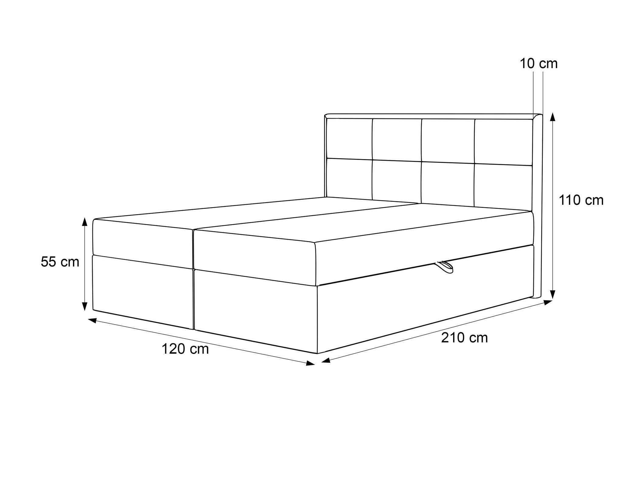 Boxspring krevet Martinez 115 (Magic Velvet 2225)