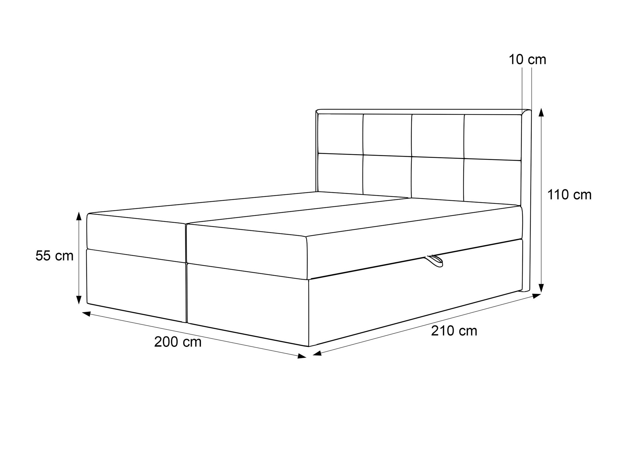 Boxspring krevet Martinez 115 (Magic Velvet 2229)