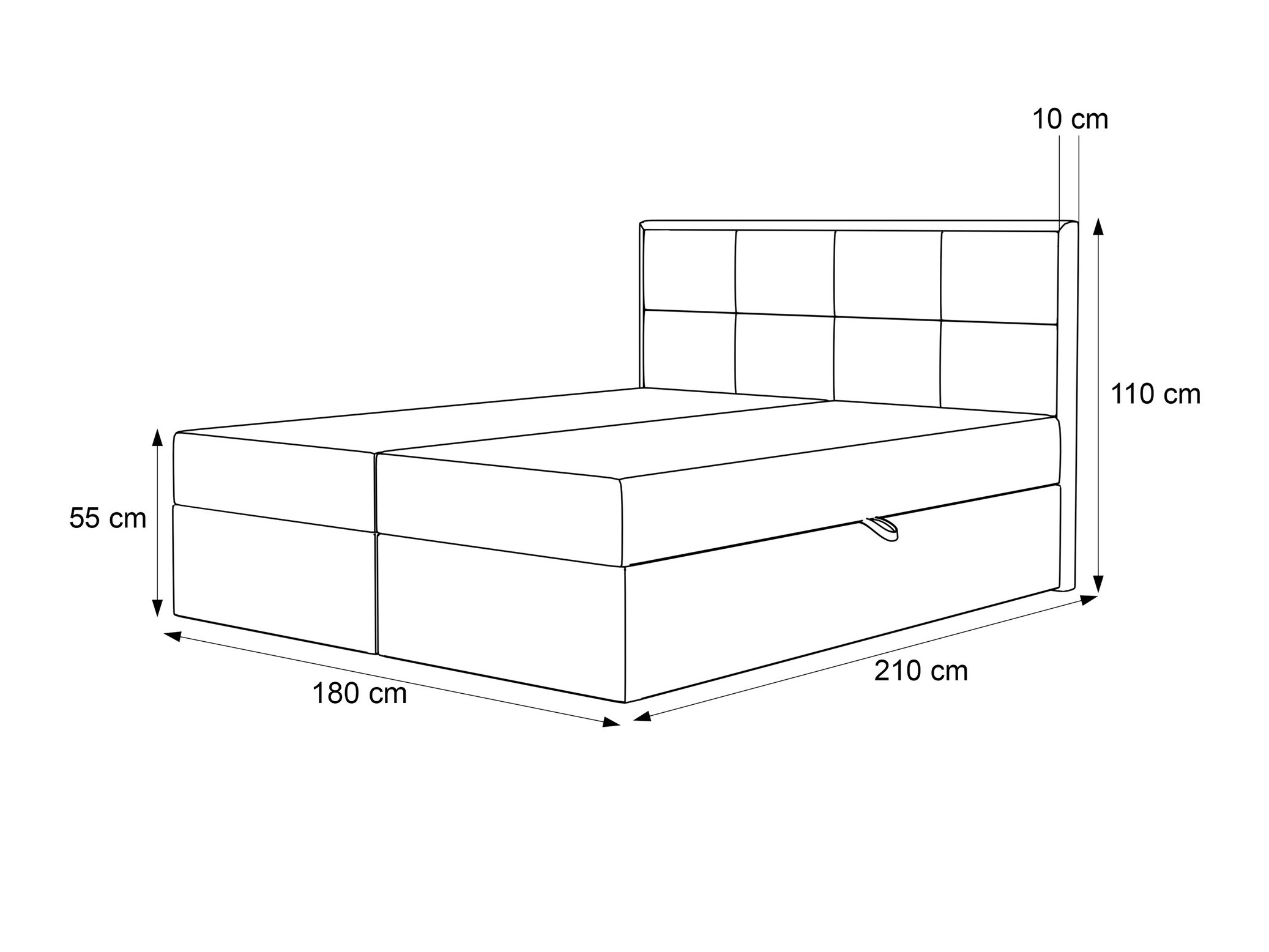 Boxspring krevet Martinez 115 (Magic Velvet 2229)